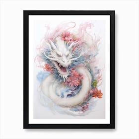 Dragon Close Up Traditional Chinese Style 9 Art Print