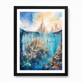 Underwater City Art Print