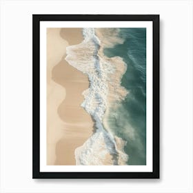 Sand And Waves Art Print