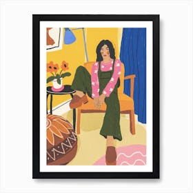 70s Babe Art Print