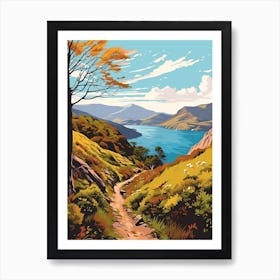 The West Highland Way Scotland 5 Vintage Travel Illustration Art Print