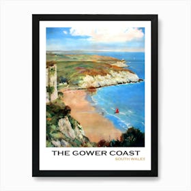 The Gower Coast, South Wales, Scotland Art Print