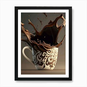 Splash Of Chocolate Art Print