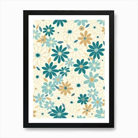 Floral Pattern Vector 1 Art Print