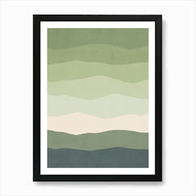 Minimal Waves 144 Art Print