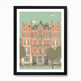 London England Travel Illustration 1 Art Print