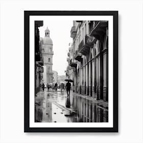 Palermo, Italy,  Black And White Analogue Photography  3 Art Print