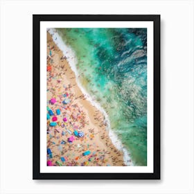 Aerial View Miami Beach High Summer 4 Art Print