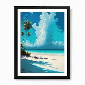 Sandy Beach and Blue Sky Art Print