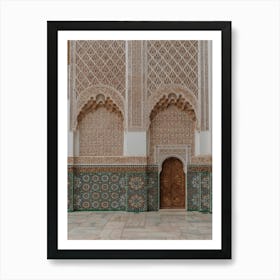 Interior Of A Mosque In Morocco Art Print