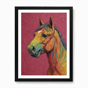 Colorful Horse 3 Art Print