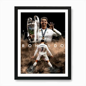 Ronaldo Champion League Art Print