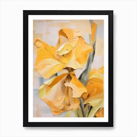Fall Flower Painting Daffodil 3 Art Print