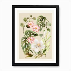 Floral Watercolor Art2 Art Print