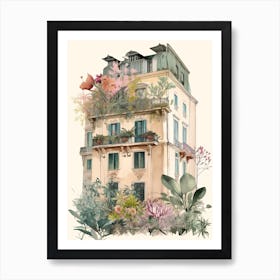 House Of Flowers Rome 1 Art Print