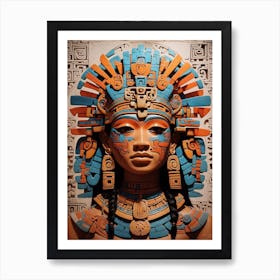 Aztec Woman Art Print