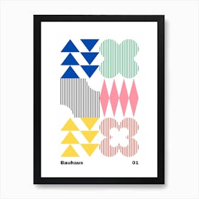 Geometric Bauhaus Poster 1 Art Print