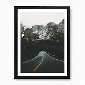 Dark Mountain Road Art Print