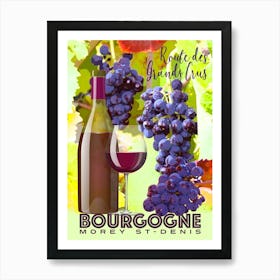 Bourgogne Morey St Denis Art Print