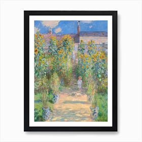 The Artist's Garden At Vétheuil (1881), Claude Monet Art Print