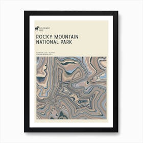 Rocky Mountain National Park Series Colorado Usa Art Print
