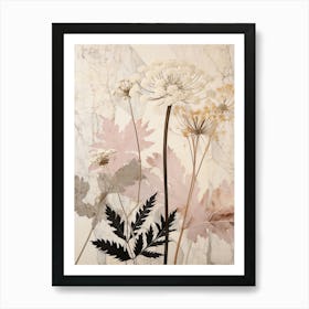 Flower Illustration Queen Annes Lace 5 Art Print