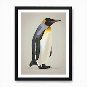 Emperor Penguin Grytviken Minimalist Illustration 6 Art Print