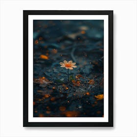 Flower In The Water 3 Art Print