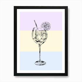 Aperol Spritz Art Print Gin And Tonic Art Print