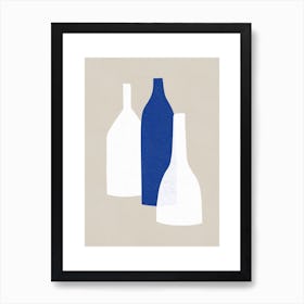 Abstract bottles Art Print