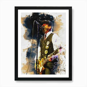 Smudge Of Mike Ness Live Art Print