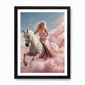 Pink Horse Art Print