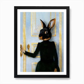 Flemish Rika The Rabbit Pet Portraits Art Print