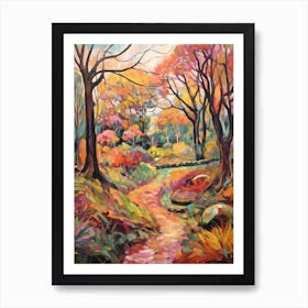 Autumn Gardens Painting Tresco Abbey Gardens United Kingdom 3 Art Print