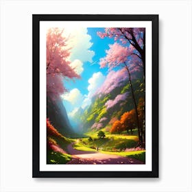 Sakura Trees 6 Art Print