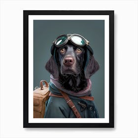 Aviator Dog, Personalized Gifts, Gifts, Gifts for Pets, Christmas Gifts, Gifts for Friends, Birthday Gifts, Anniversary Gifts, Custom Portrait, Custom Pet Portrait, Gifts for Mom, Dog Portrait, Couple Portrait, Family Portrait, Pet Portrait, Portrait From Photo, Gifts for Dad, Gifts for Boyfriend, Gifts for Girlfriend, Housewarming Gifts, Custom Dog Portrait Art Print