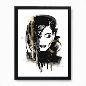 Portrait Of A Woman 134 Art Print