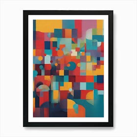 Abstract Squares Art Print