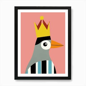 Little Toucan 1 Wearing A Crown Art Print