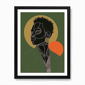 Portrait Of African Woman 65 Art Print