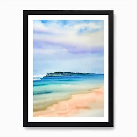 Byron Bay 2, Australia Watercolour Art Print