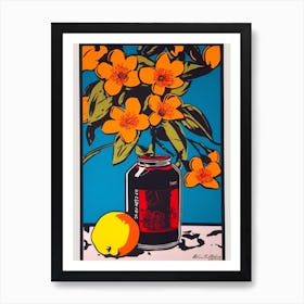 Magnolia Still Life 2 Pop Art  Art Print