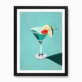 Martini, Retro Remix: Mid-Century Liquid Harmony Art Print