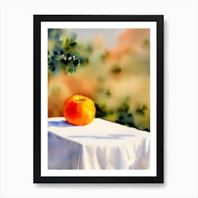 Clementine Italian Watercolour fruit Art Print