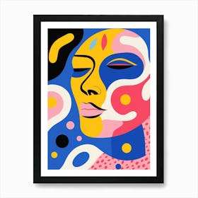 Shape Face Illustration 3 Art Print