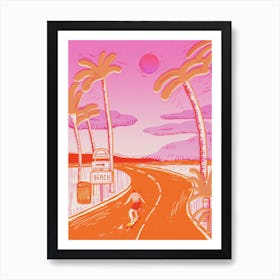 Pink Sunset Art Print