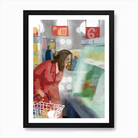 Browsing Art Print