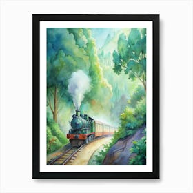 Train In The Forest Art Print