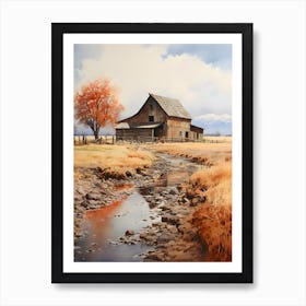 Old Stone Farm Warm Tones 20 Art Print