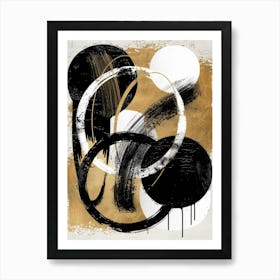 Abstract Circles Canvas Print 22 Art Print